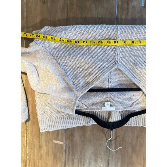 J.Jill Womens V-Neck Cotton Linen Bkend Sweater Beige Minimalist Basic SIZE L - Picture 7 of 7